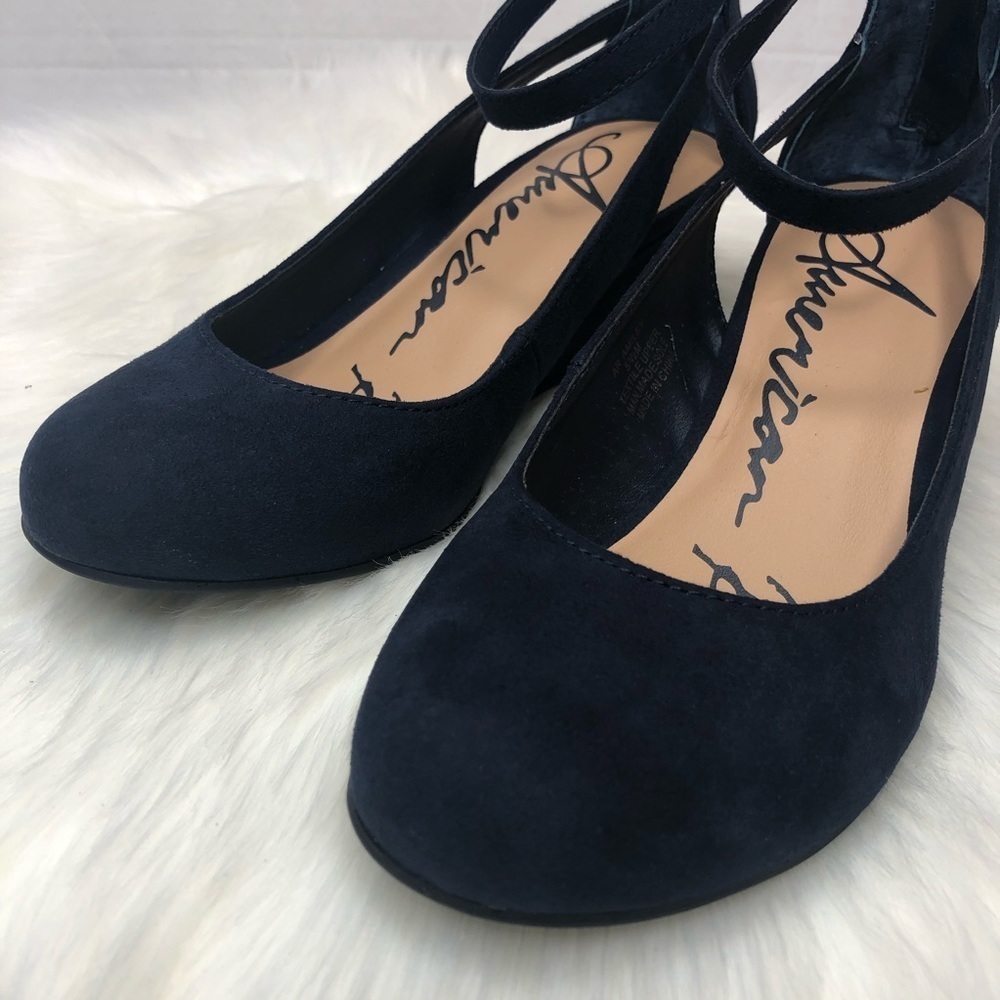 American Rag Navy Blue Miley Chop Out Wedges 5.5M - Picture 6 of 10